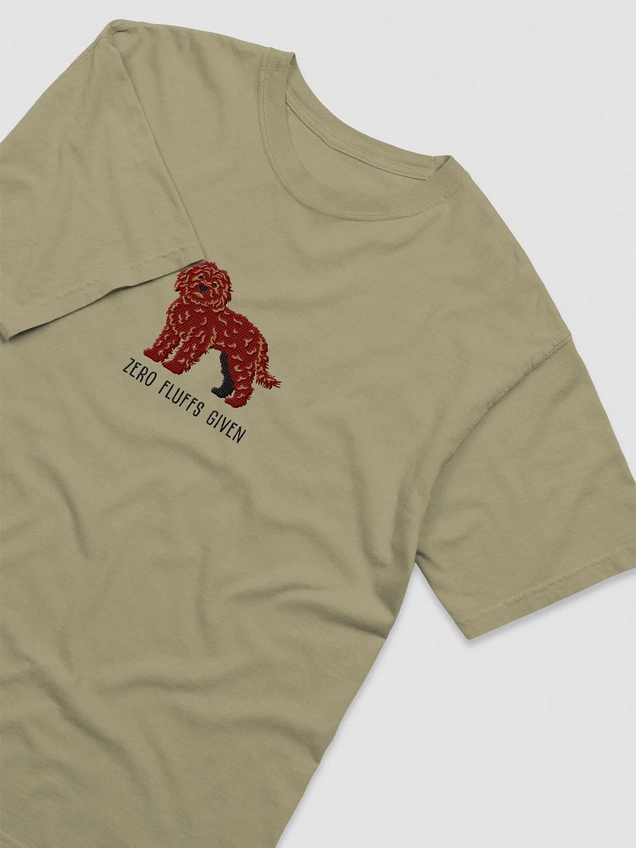 Zero Fluffs Given T-Shirt(Embroidered) of a Cockapoo(Chocolate) product image (11)