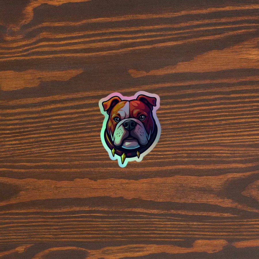 Bulldog Boss Holographic Sticker Sheet product image (5)