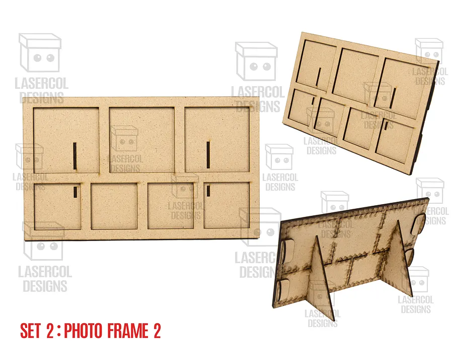 Photo Frames Set 2 (5 Styles) - Laser Cut Files product image (3)
