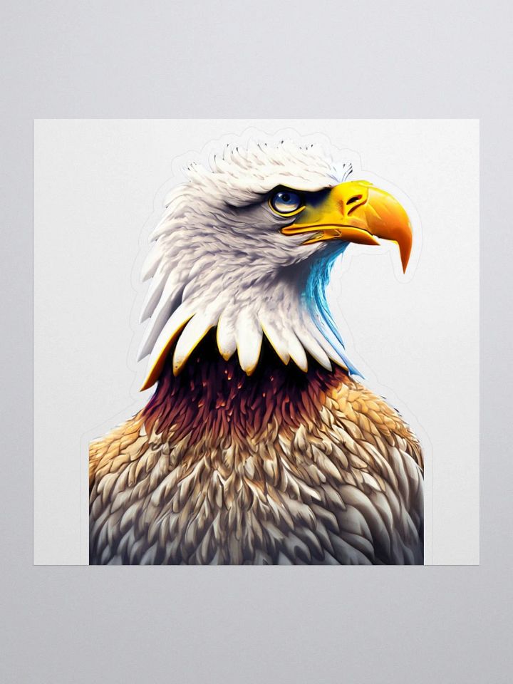 Show Your Eagle Pride with Bold Bald Eagle Kiss-Cut Stickers! product image (1)