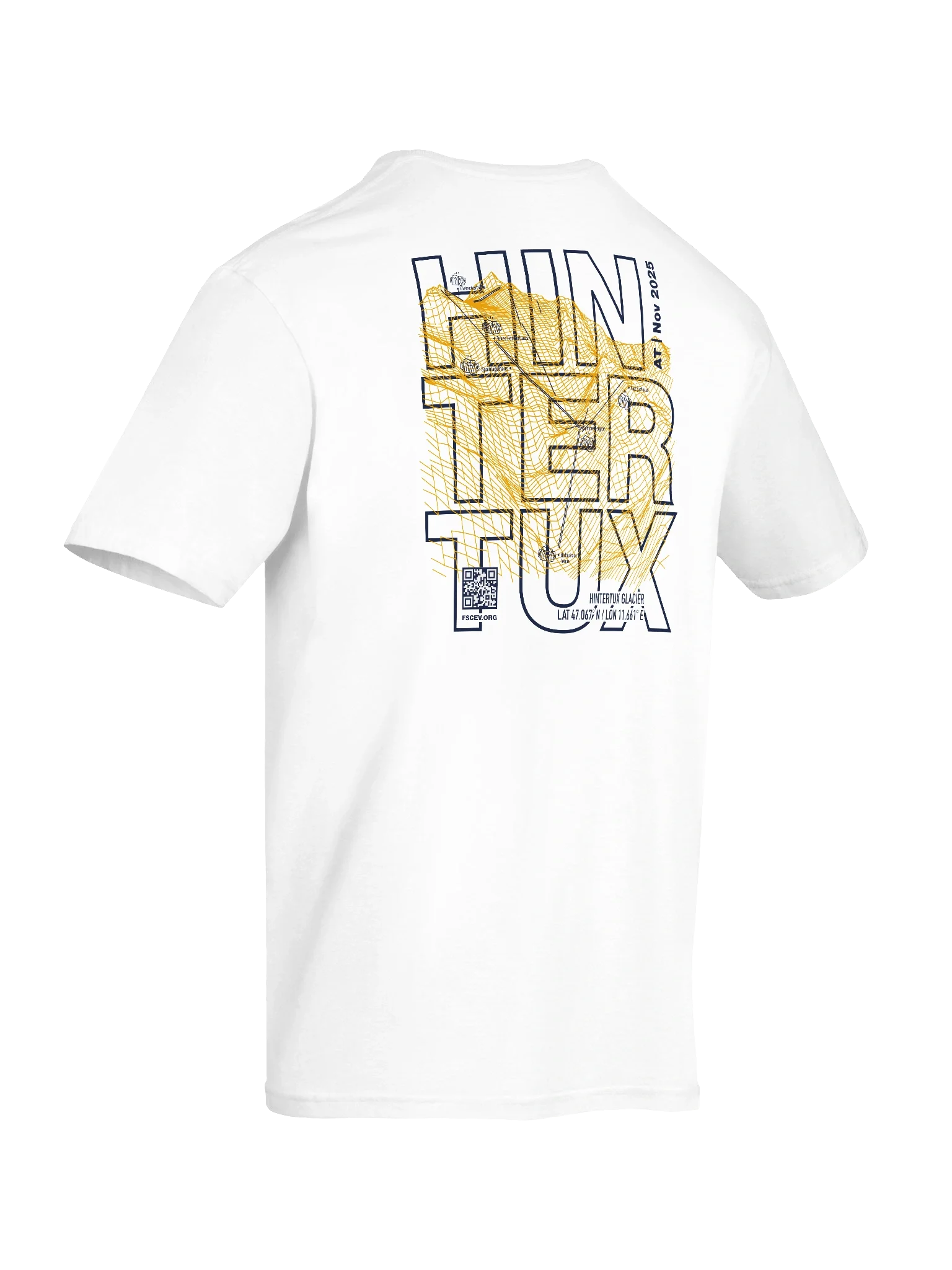 Hintertux Glacier Coordinates Resort white (front and back print) product image (8)