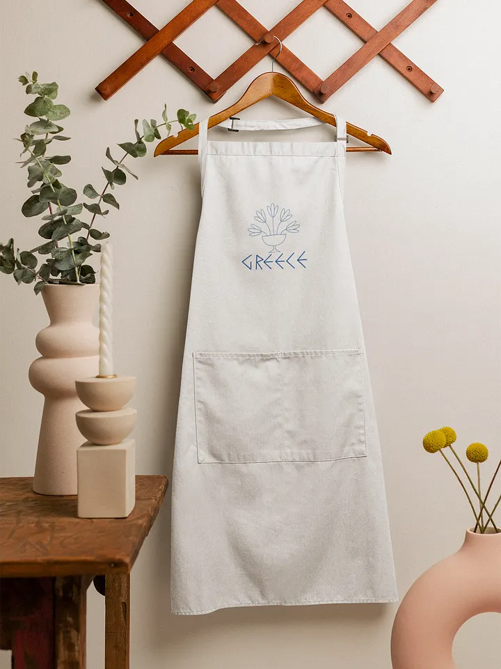 Classic Greek Elegance: Embroidered Cooking Apron product image (2)
