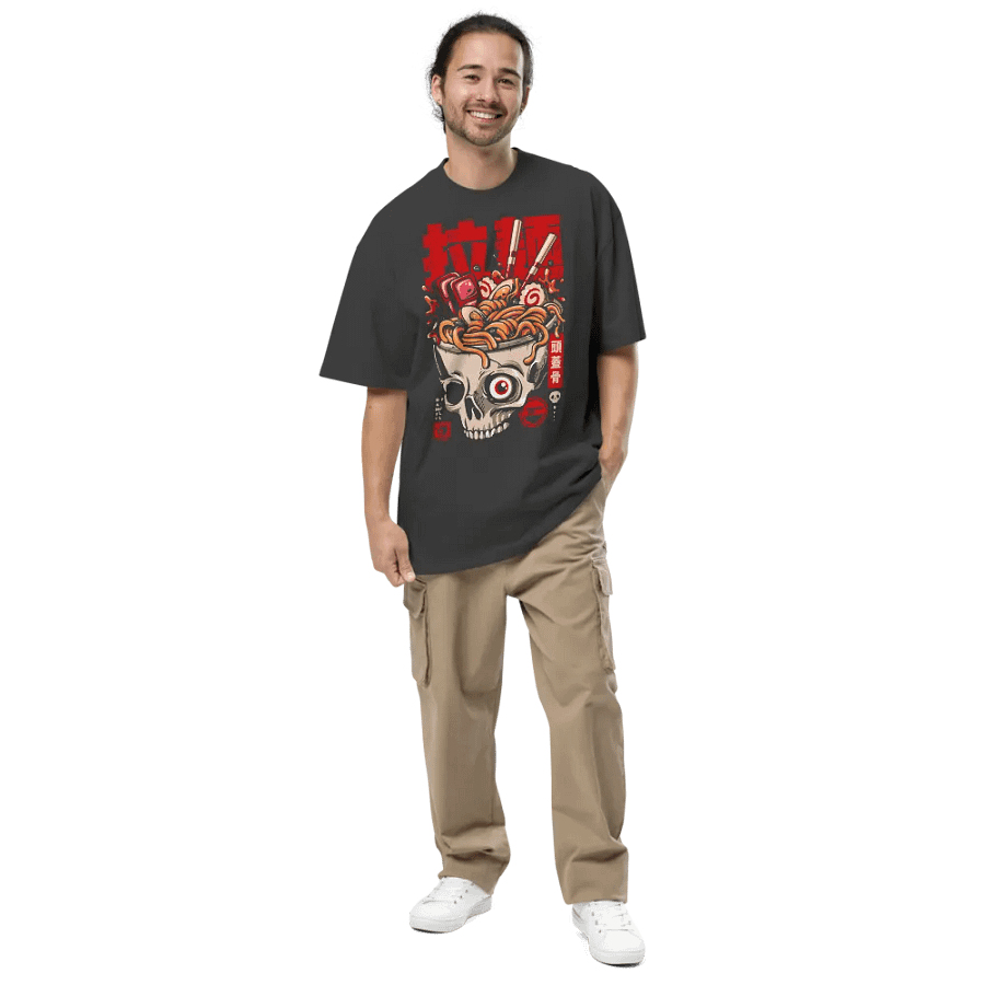 Skull Ramen Noodles - Oversized Tee product image (5)