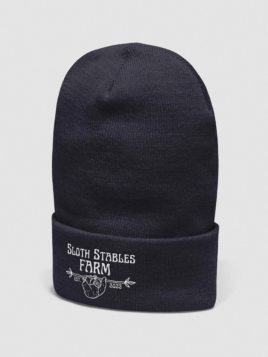 Sloth Stables Farm Beanie - White Embroidery product image (2)