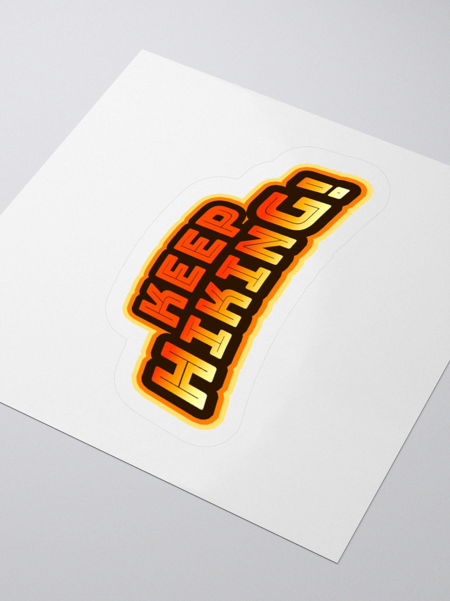 Energize Your Gear with 'KEEP HIKING!' Stickers product image (7)