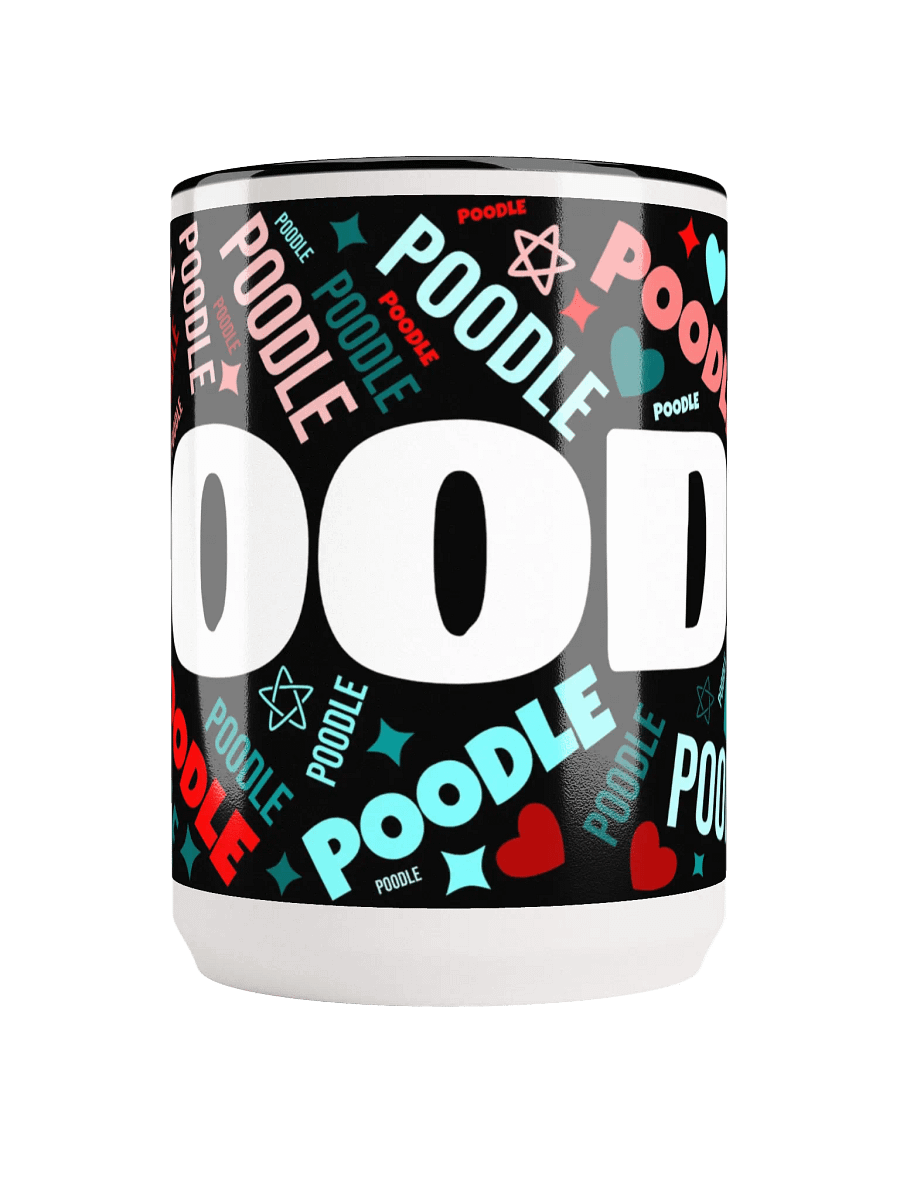 Retro-esque Funky Colors Poodle Mug product image (5)