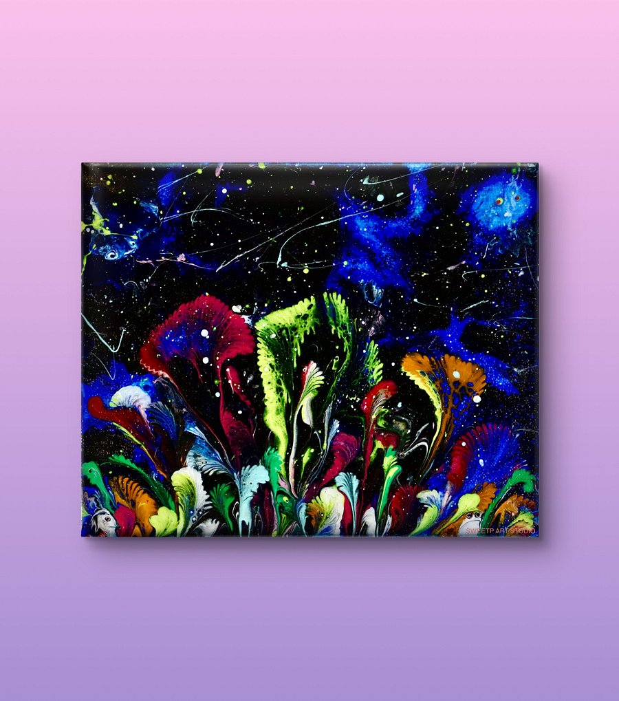 Creatures Among The Night | Original Canvas Painting product image (1)