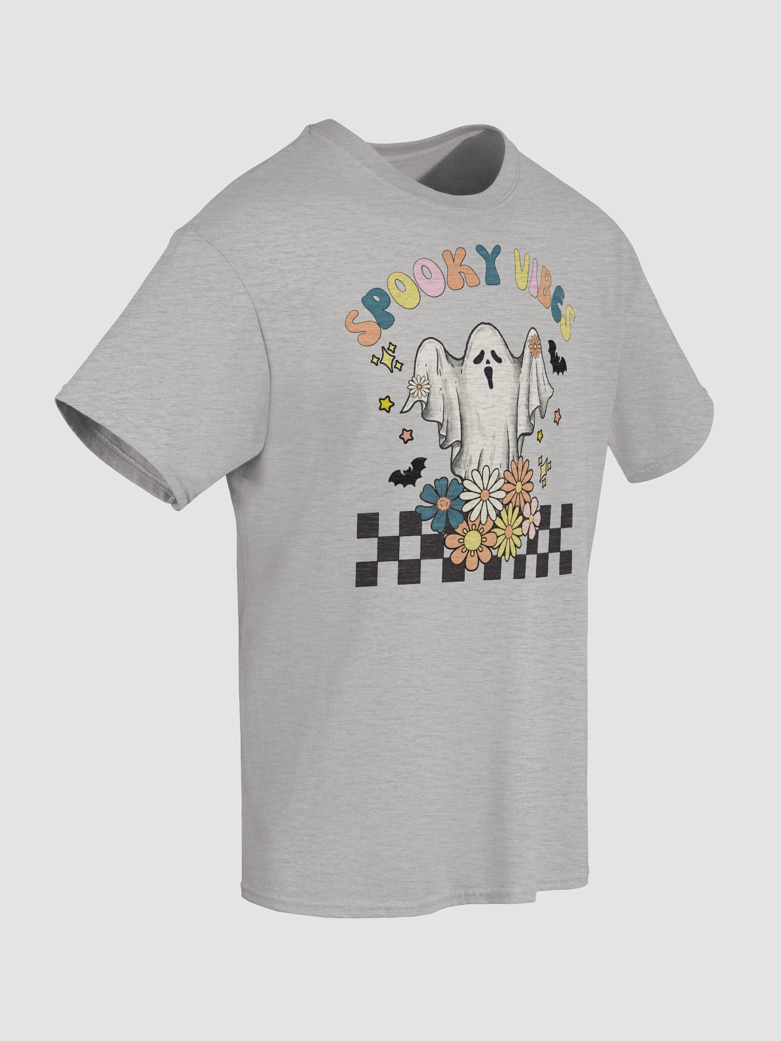 Spooky Vibes Ghost Retro Halloween T-Shirt product image (8)