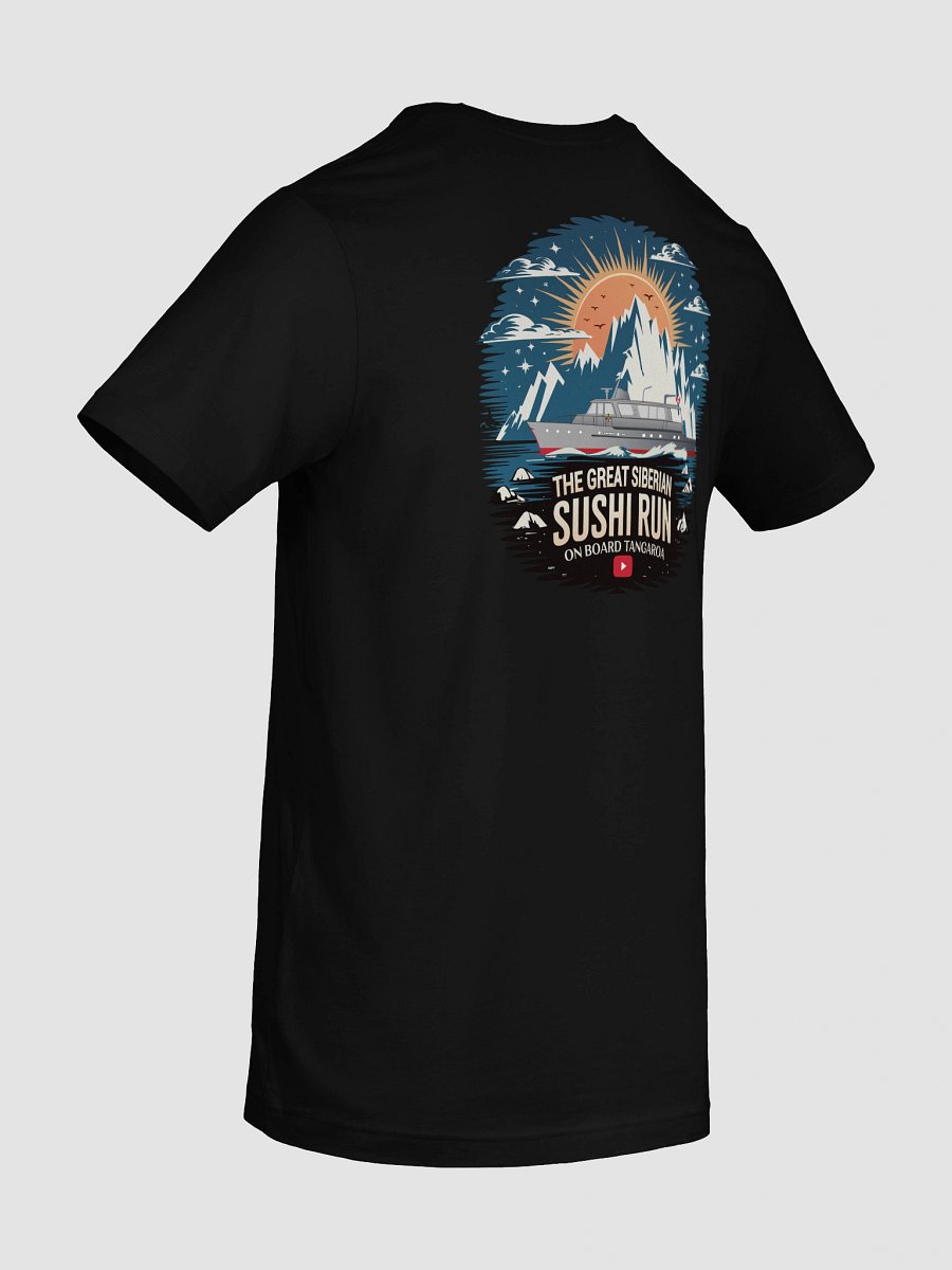 The Great Siberian Sushi Run Women’s T-Shirt (Dark Colours and Mountain Logo) product image (106)