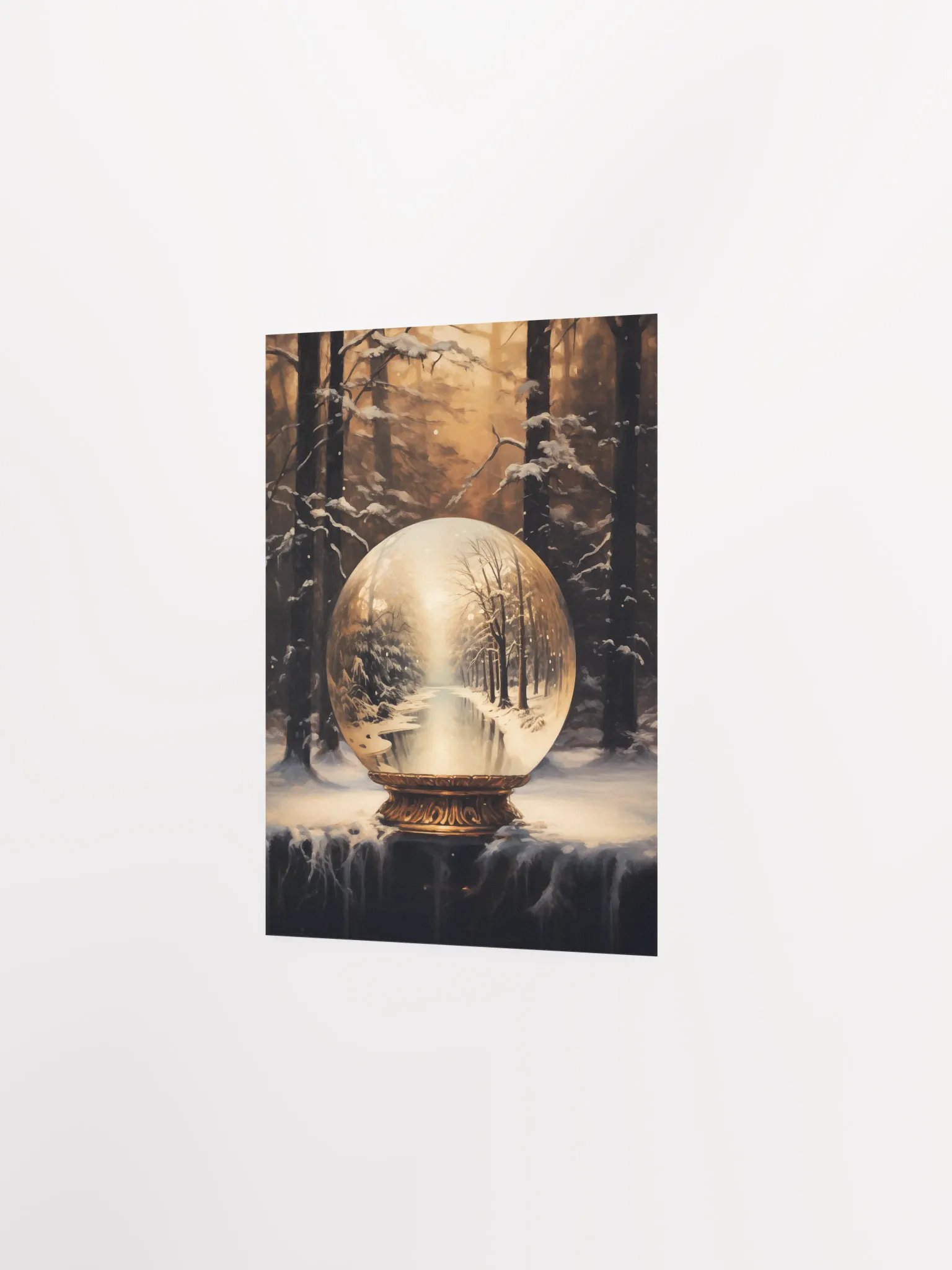 Enchanted Winter Snow Globe Poster product image (2)