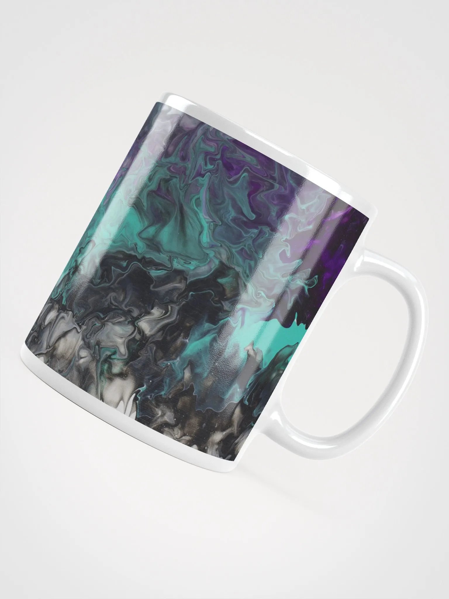 Acrylic Pour Printed White Glossy Mug - Original FCCA Design product image (4)