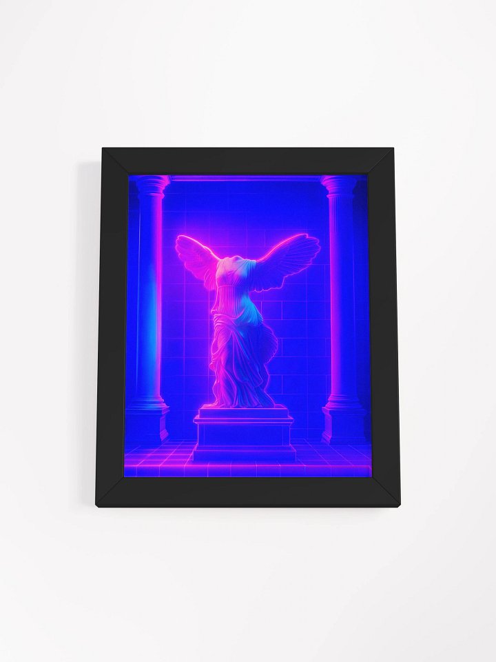 Ethereal Neon Temple of Victory Framed Poster product image (1)