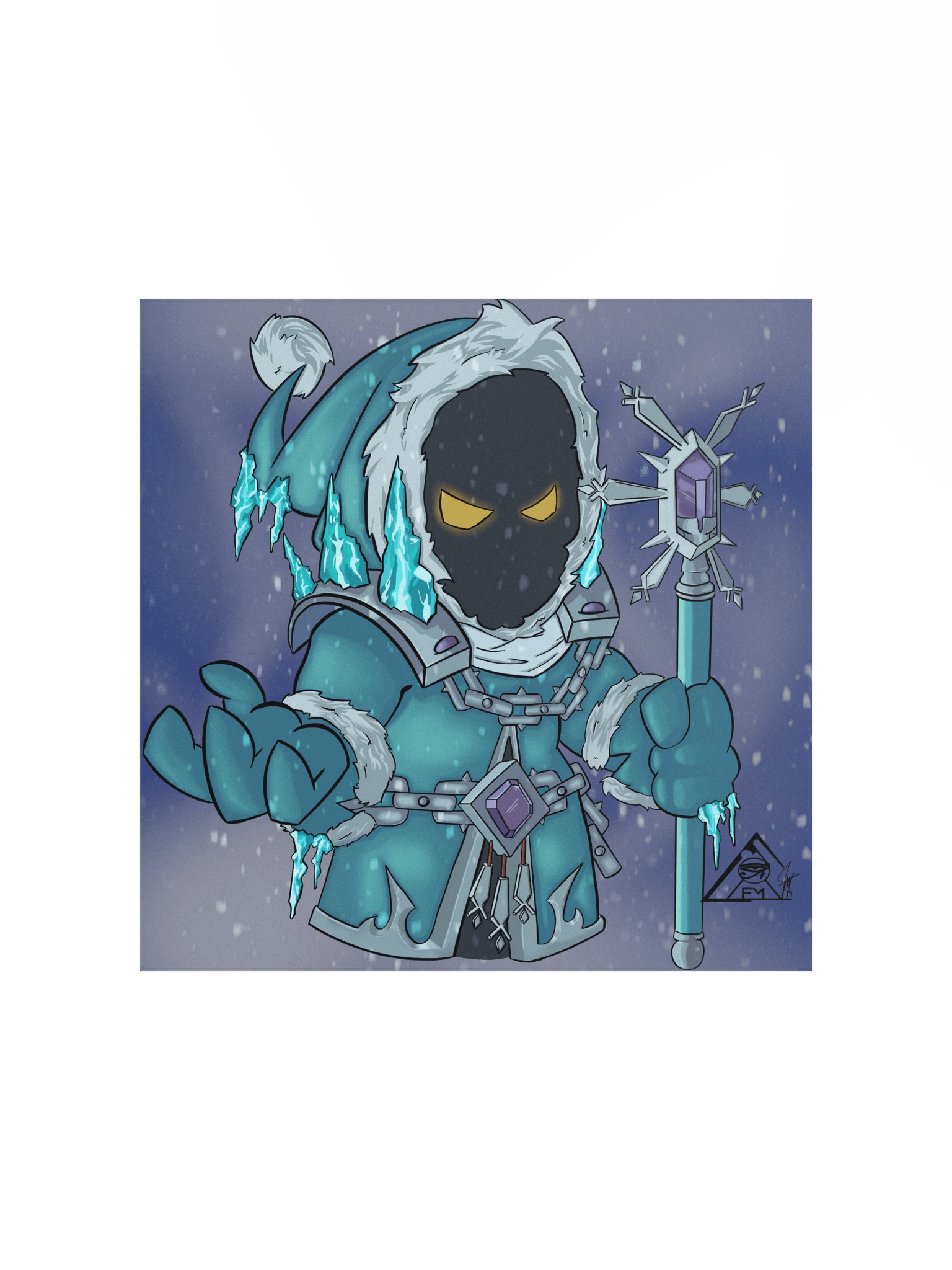Frozen Mage Art Print product image (1)