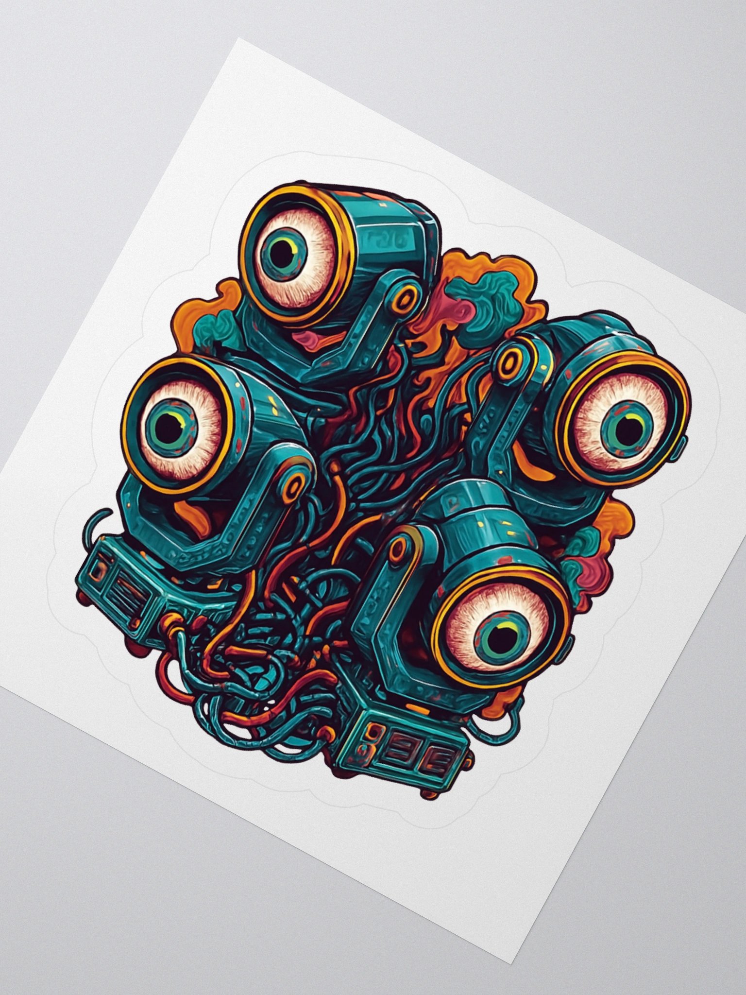 Theatrically Jerry "Watchful Eyes" Moving Head Light Kiss Cut Stickers product image (5)