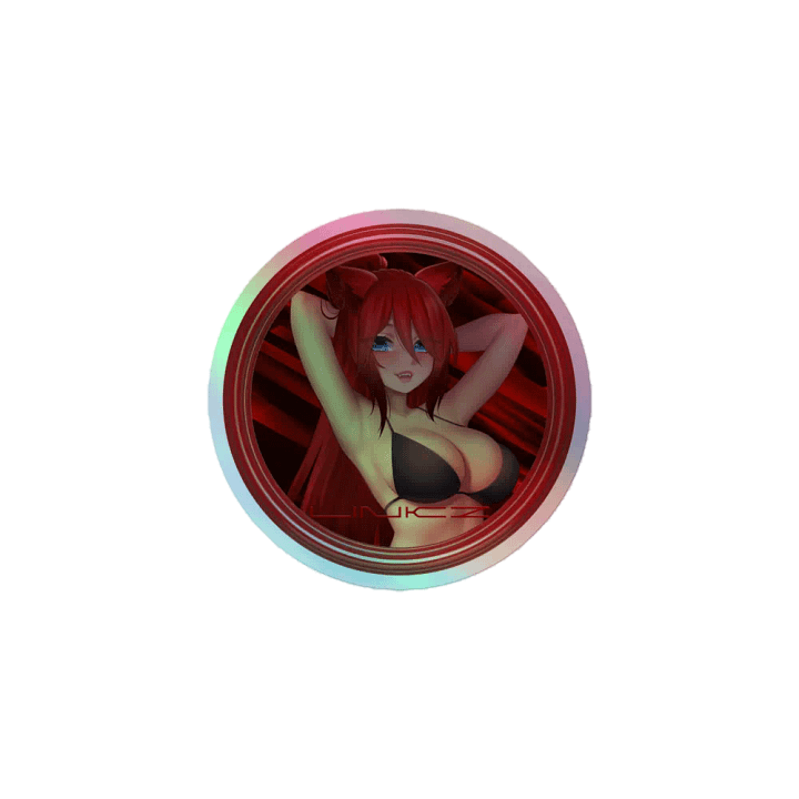 Linkz Logo Circle Holographic Sticker product image (1)