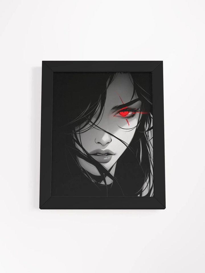 Framed Black&White Crimson Poster product image (1)