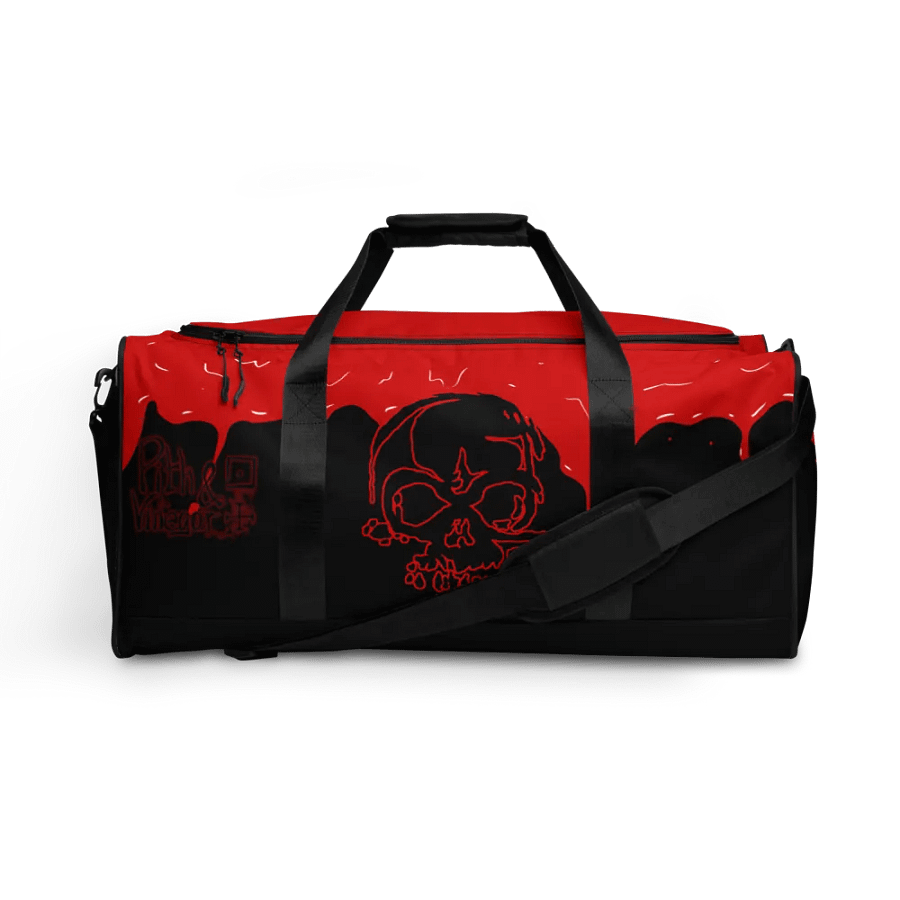 Skull and blood duffle bag product image (1)