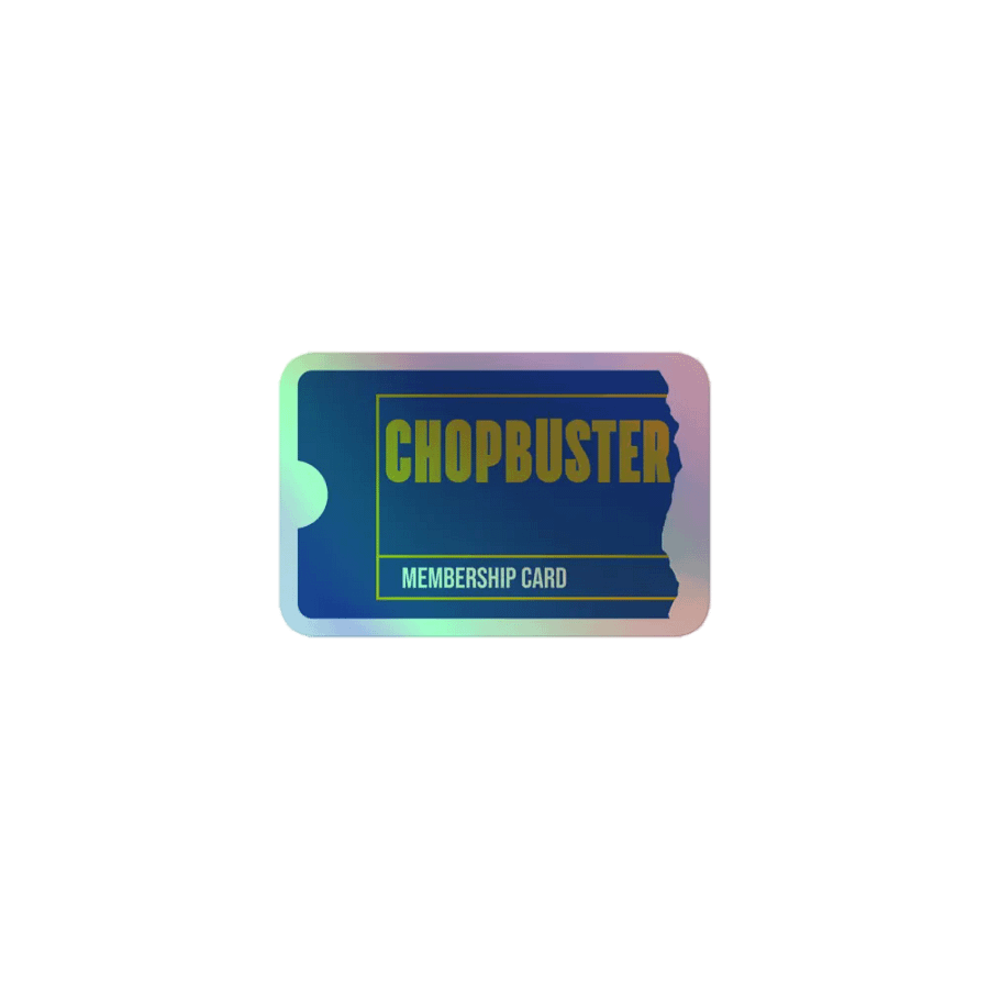 Chopbuster Membership Card sticker product image (1)