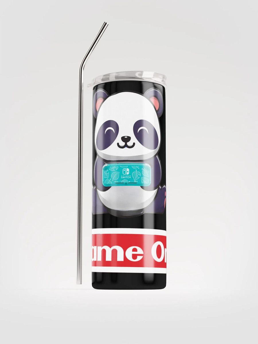 Game On Panda Tumbler w/ Straw product image (1)