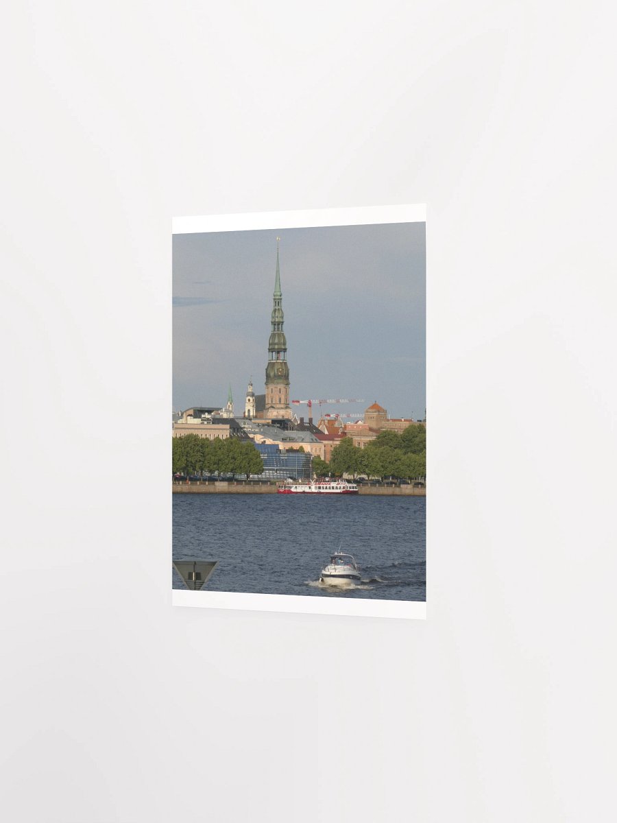 Riga - St. Peters Church and Daugava River from Vansu Bridge Viewpoint - print/poster product image (6)