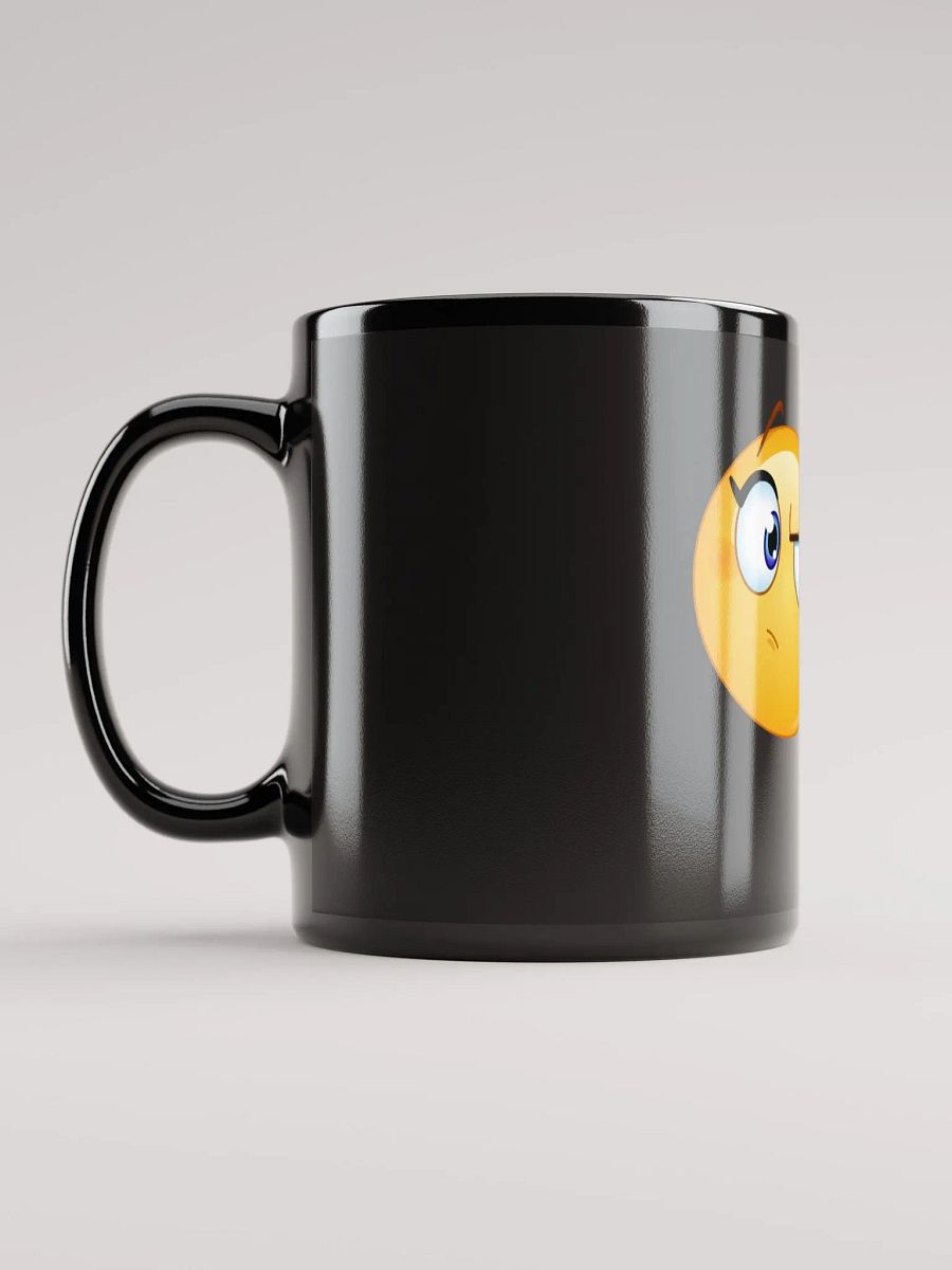 Fierce Emoji Black Glossy Mug product image (3)