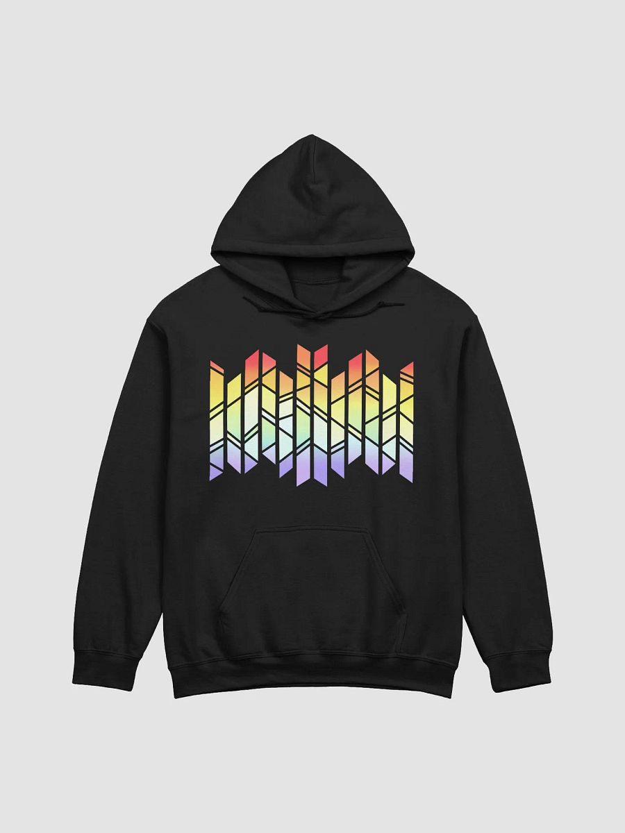 PRISMAGIC STAINED GLASS RAINBOW HOODIE (BLACK) product image (1)
