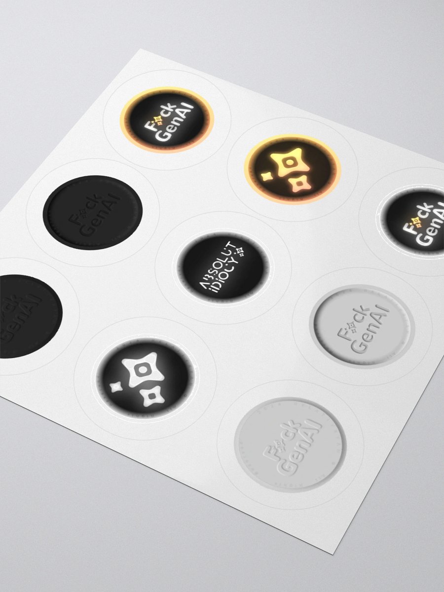 Absolut Idiocy Kiss-Cut Sticker Set #0 (On White) product image (8)
