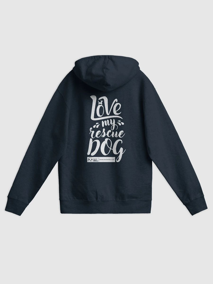 Love My Rescue Dog - Zip-up Hoodie - Navy product image (1)