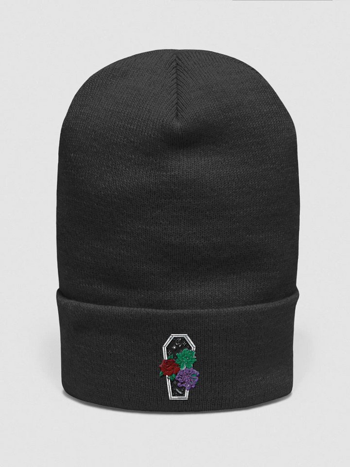 Floral Coffin Cuffed Beanie product image (1)