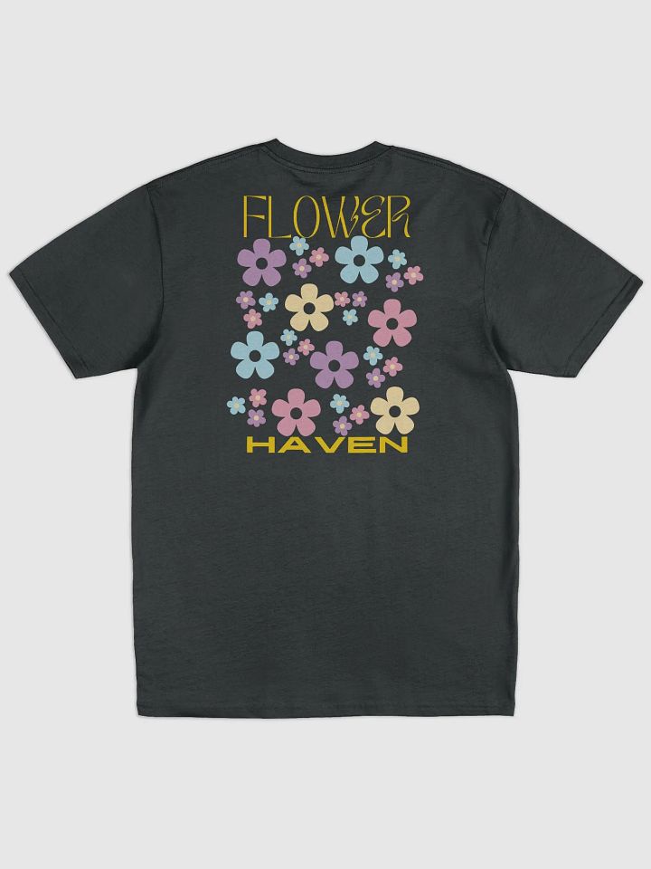 Floral Bliss Men's Premium Tee - back and crest print product image (1)