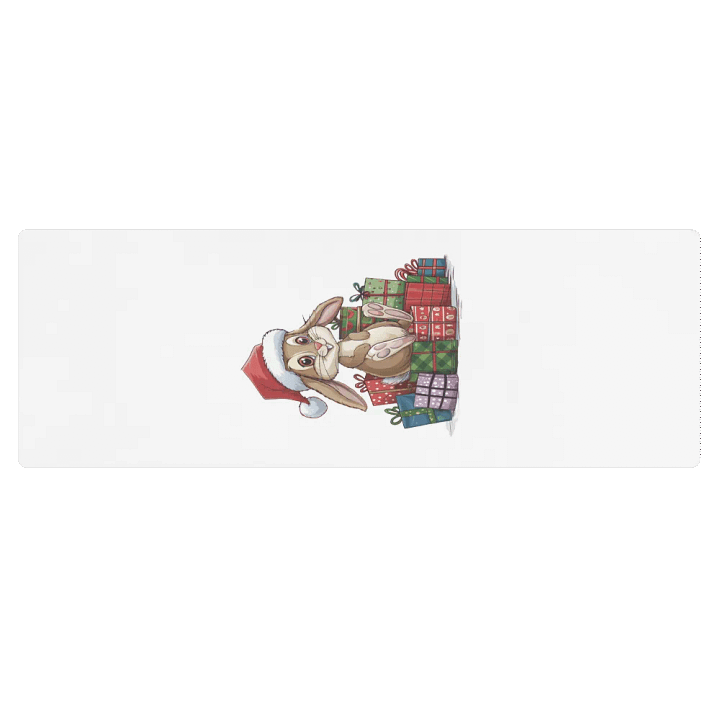 Santa Bunny Yoga Mat product image (1)