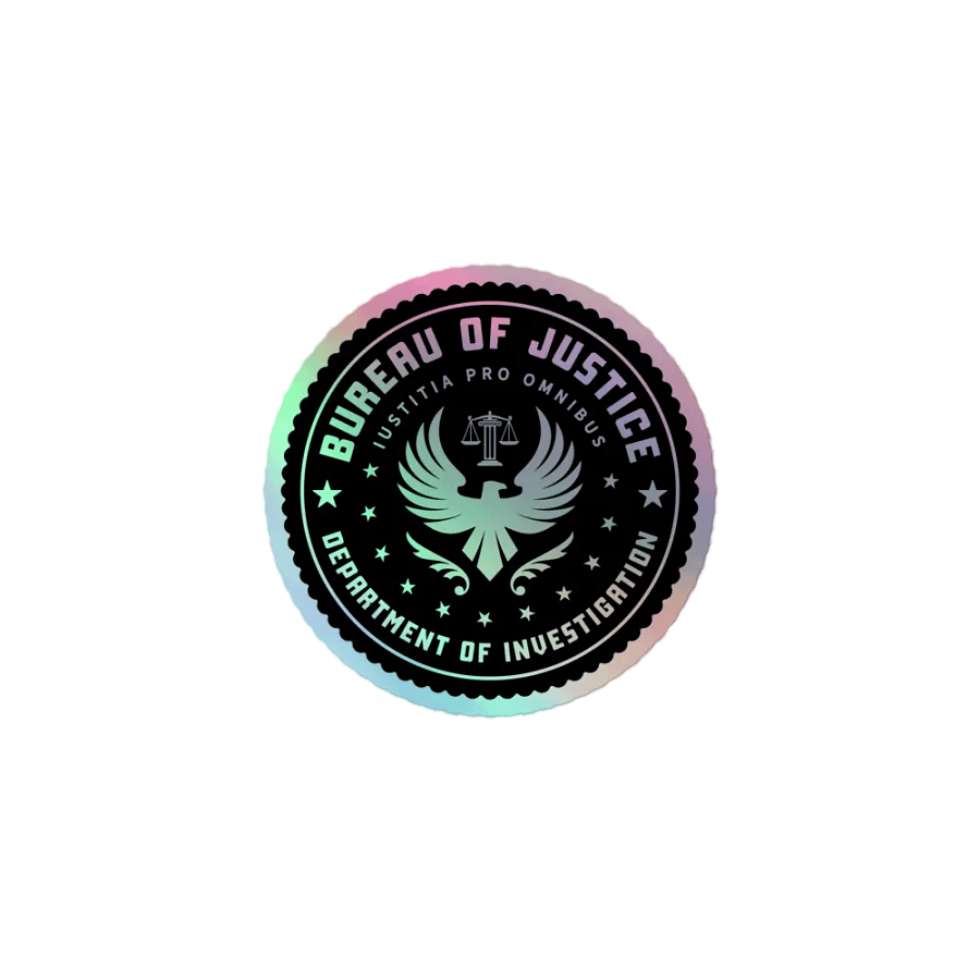 Bureau of Justice - Holographic Sticker product image (1)
