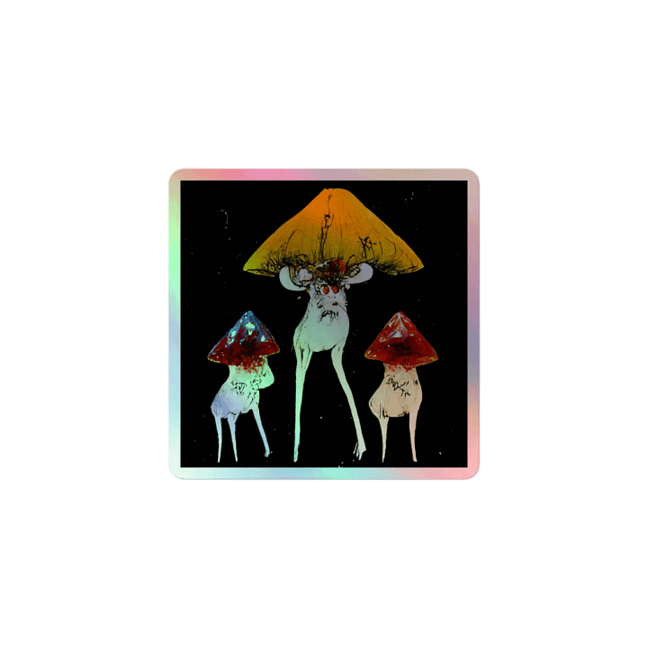 Mystical Mushroom Trio Holographic Sticker Set product image (1)