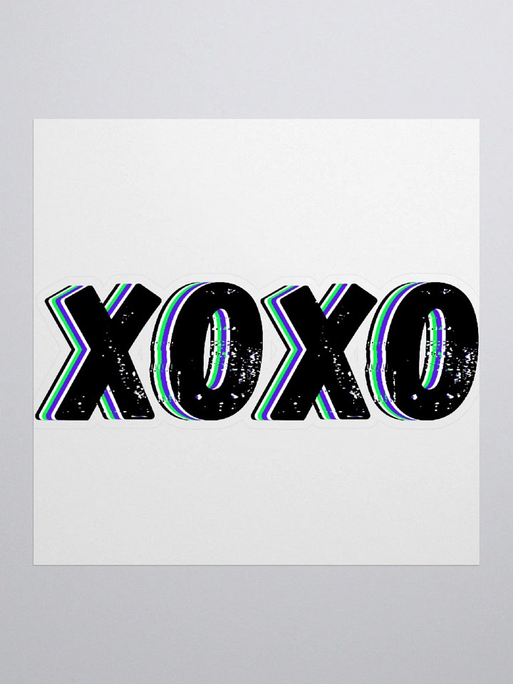 XOXO Sticker - Black product image (1)