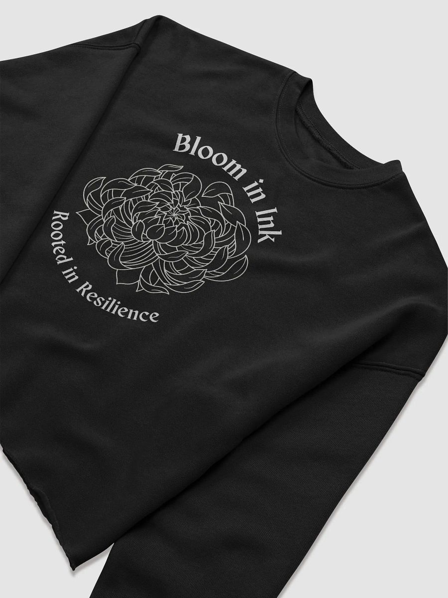 "Bloom in Ink" Peony Cropped Sweater product image (5)