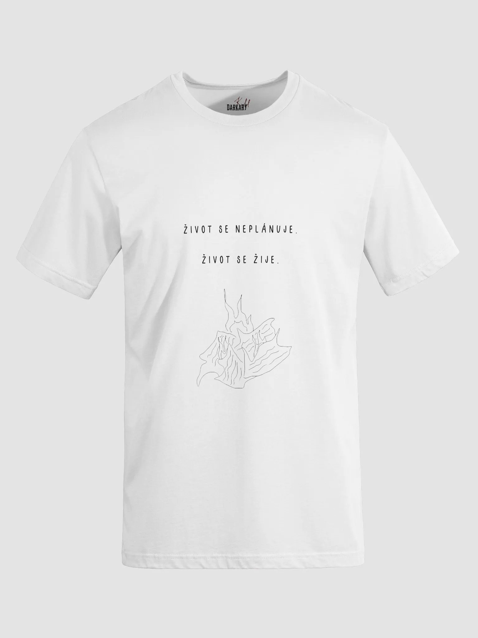 Život se žije White T-shirt product image (2)