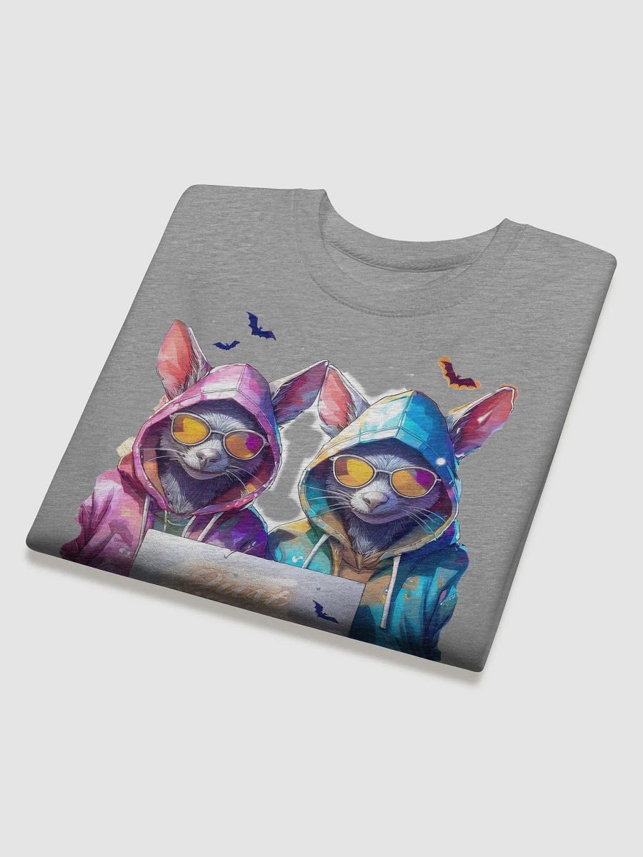 Halloween Mischievous Bats Vibing and Jack-O'-Lantern Wings Sweatshirt product image (4)