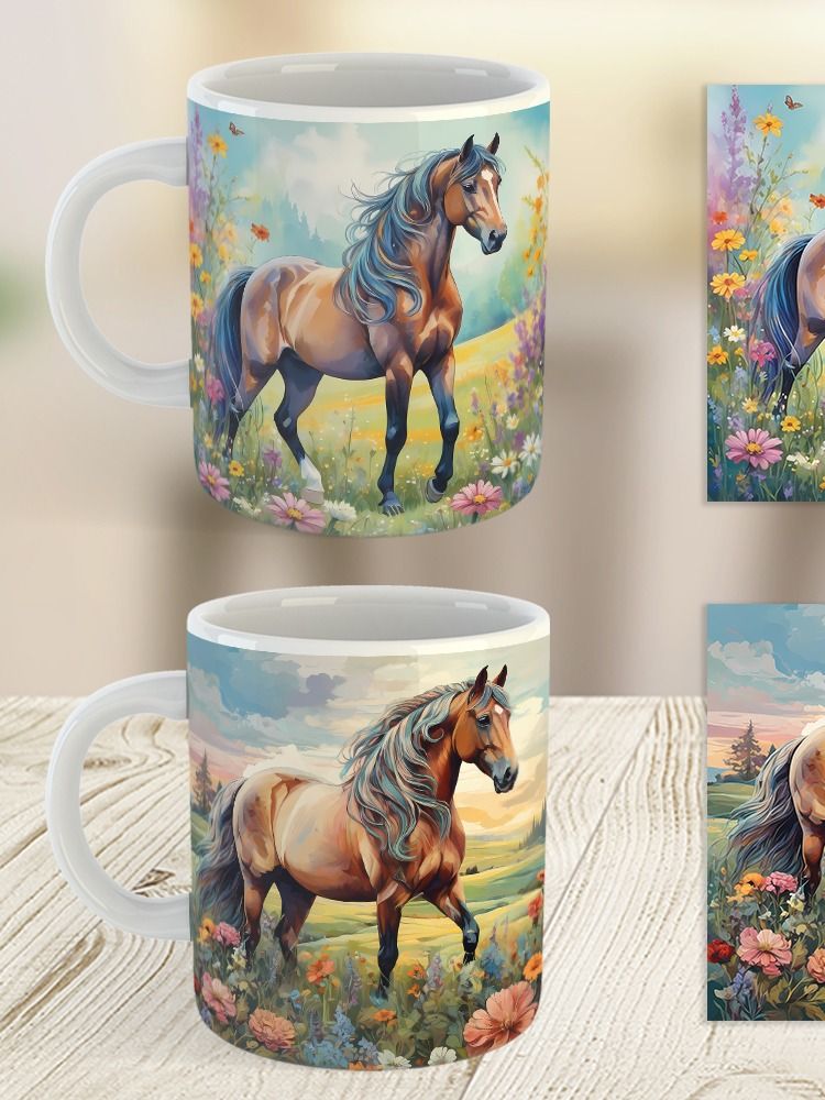 Sunlit Pastures Mare Horse Mug product image (20)