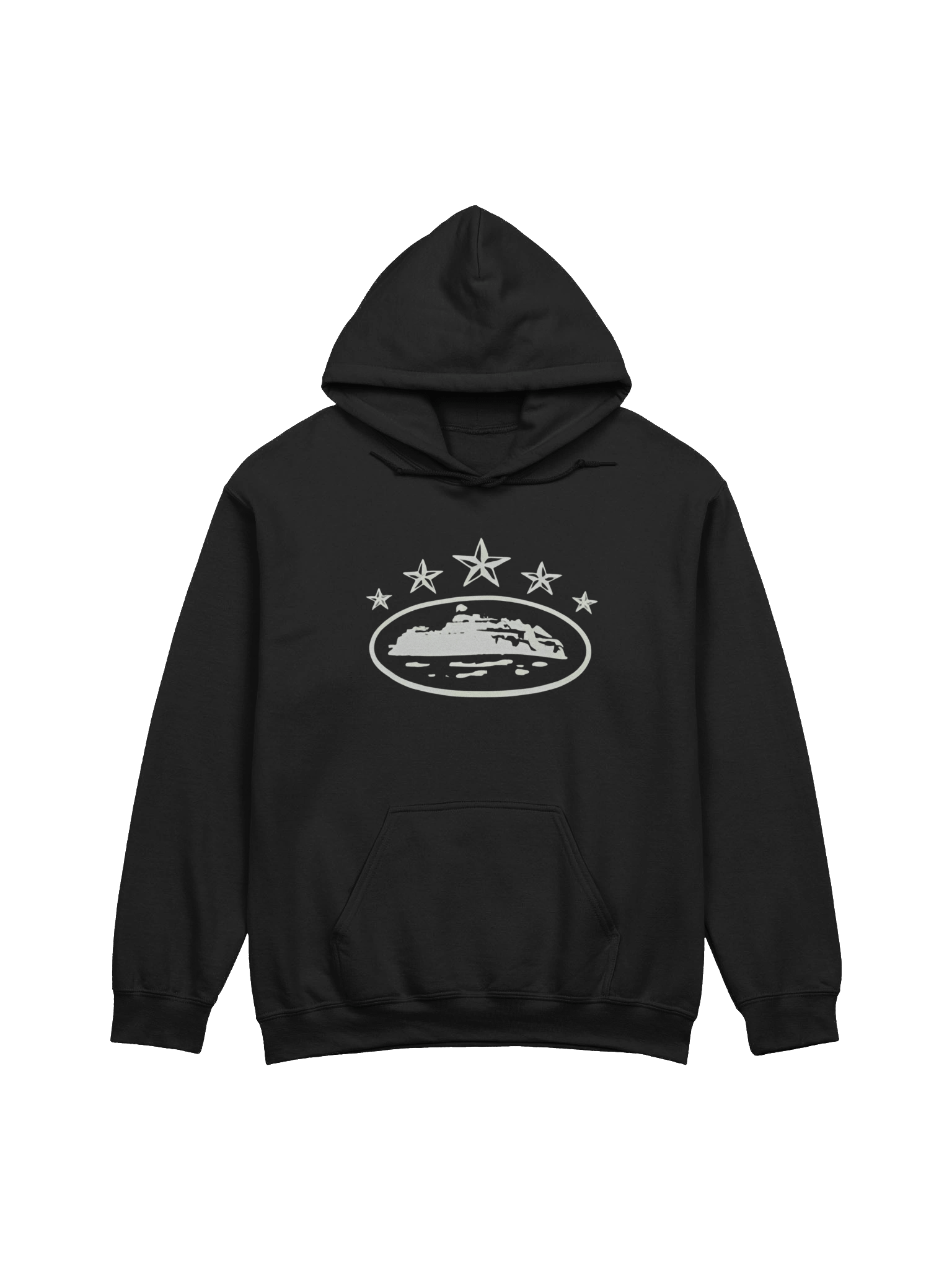 Corteiz 5 Starz Alcatraz Hoodie Black product image (1)