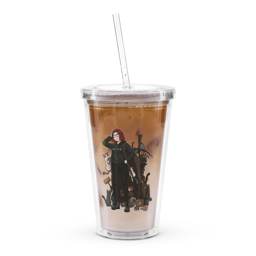 Loot Joblin Double Wall Clear Plastic Tumbler product image (2)