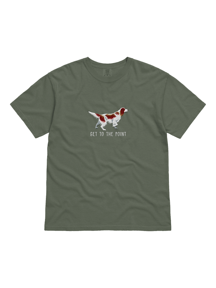 Get to the Point T-Shirt(Embroidered) of an Irish Red & White Setter product image (21)