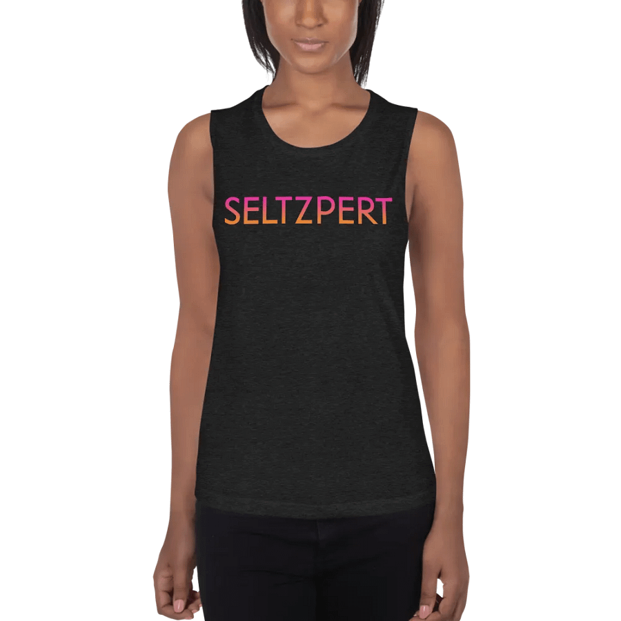 Seltzpert Women's Flowy Tank Top | Tequila Sunrise product image (5)