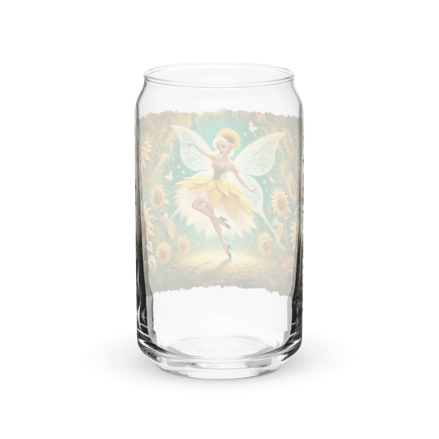 Sunflower Fairy Enchanting Glass with Optional Lid and Straw product image (8)