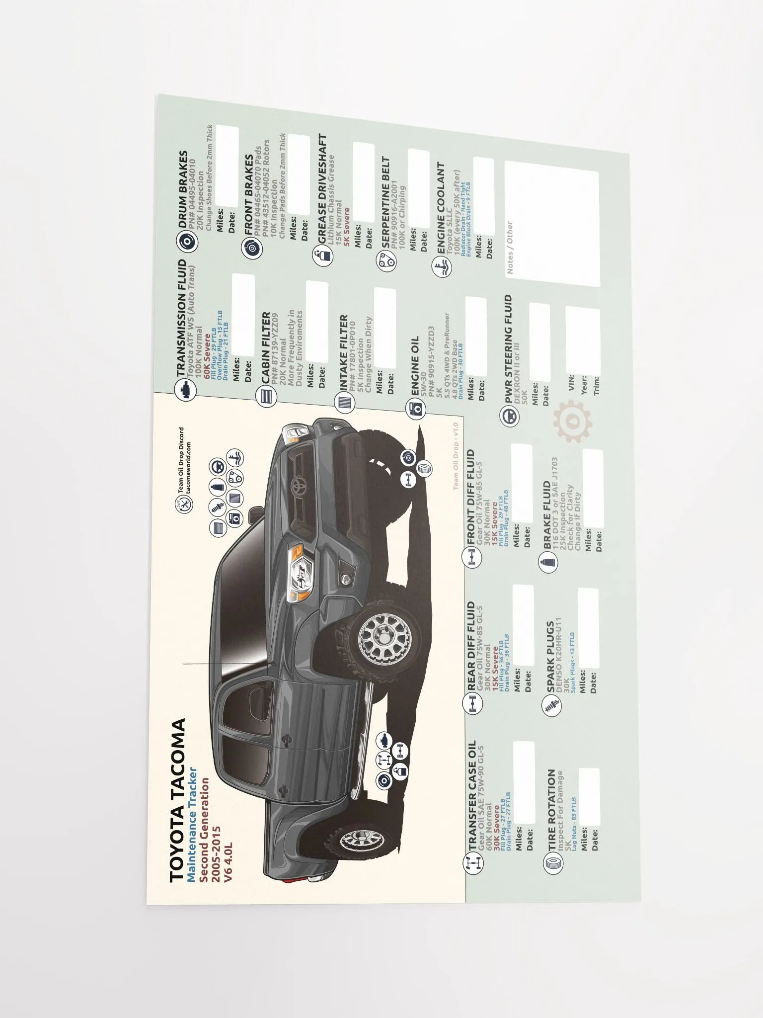2nd GEN MAINTENANCE TRACKER V1.0 - Magnetic Gray product image (3)