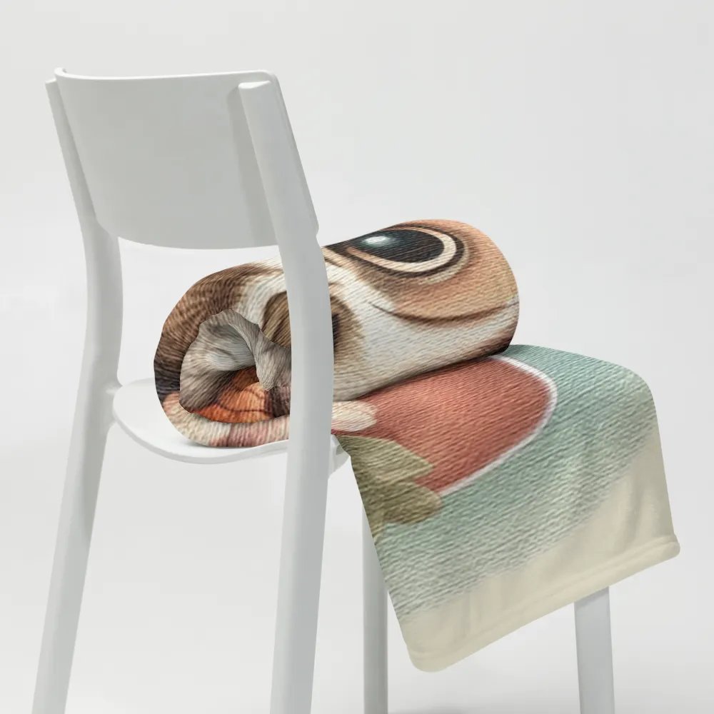 owl wearing a hat and a bow tie Throw Blanket product image (8)