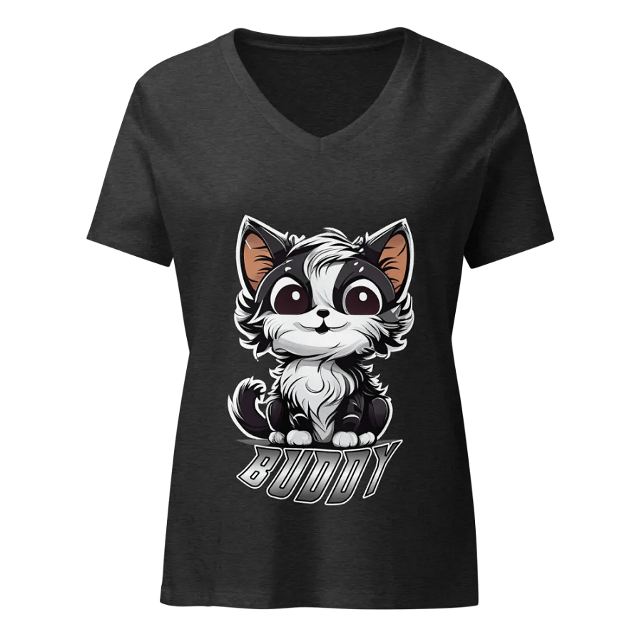 Buddy Bella+Canvas Women's Relaxed V-Neck T-Shirt (PRINTED) product image (3)