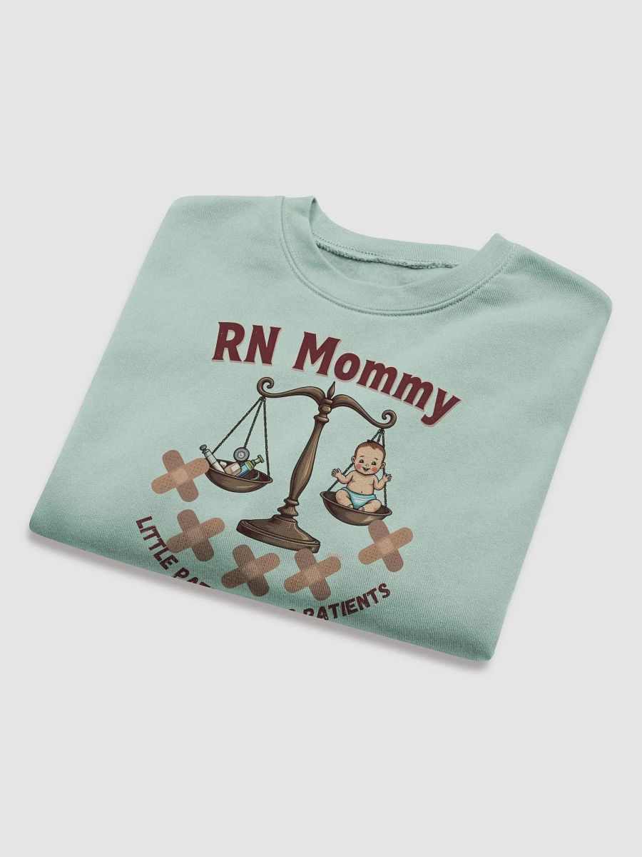 RN Mommy Little Patients Big Patients Cartoon Crop Sweatshirt product image (15)