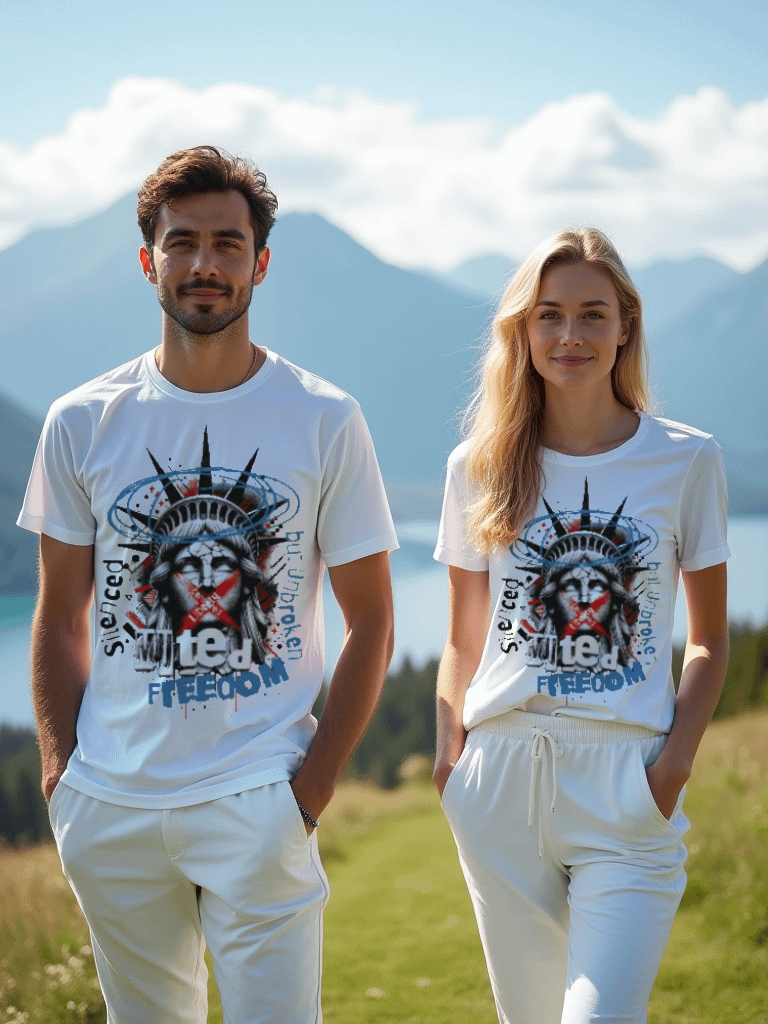Muted Freedom | Unisex Softstyle T-Shirt by Gildan product image (1)