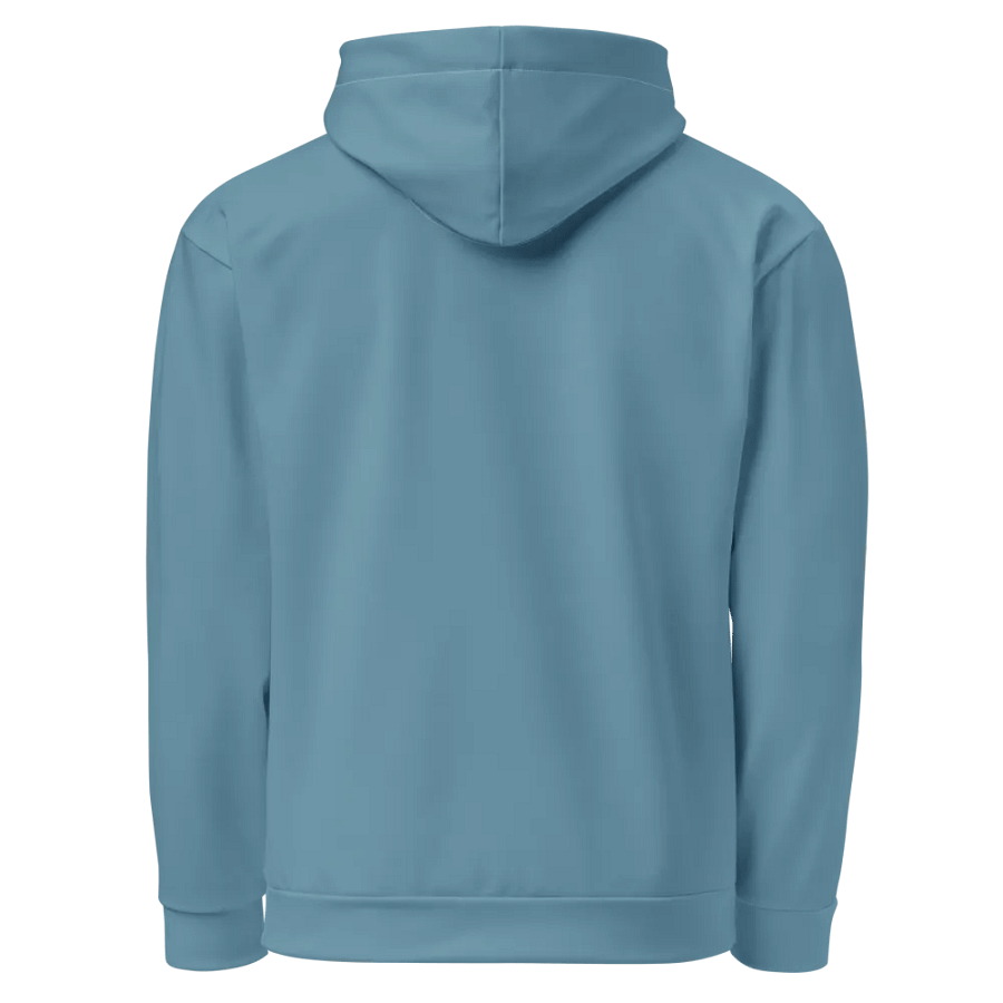 Plain Medium Light Blue Soft Summer Unisex Recycled Polyester Heavyweight Premium Hoodie by Treasure Pie product image (5)