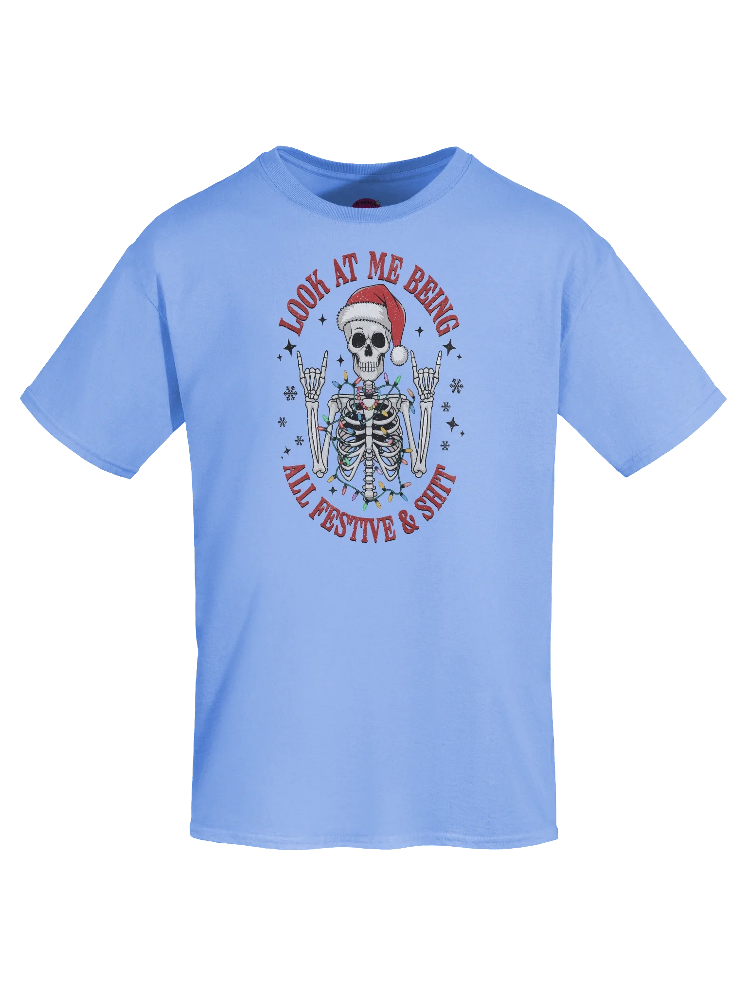 Festive Skeleton Santa T-Shirt product image (67)
